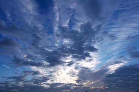 明け方の空